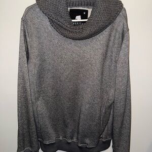 American Stitch Gray Cowl Neck Sweater